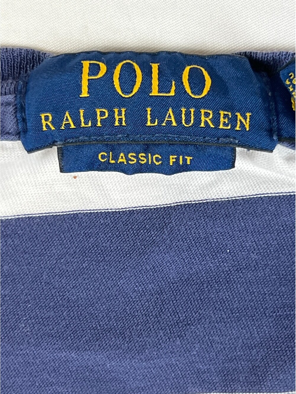 Polo Ralph Lauren Men Size M Blue White Striped Pocket T-Shirt Classic Fit - Picture 3 of 11